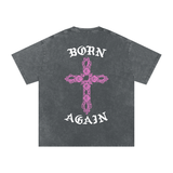 "Born Again / Heaven Bound" Heavyweight Earth Tone T-Shirt