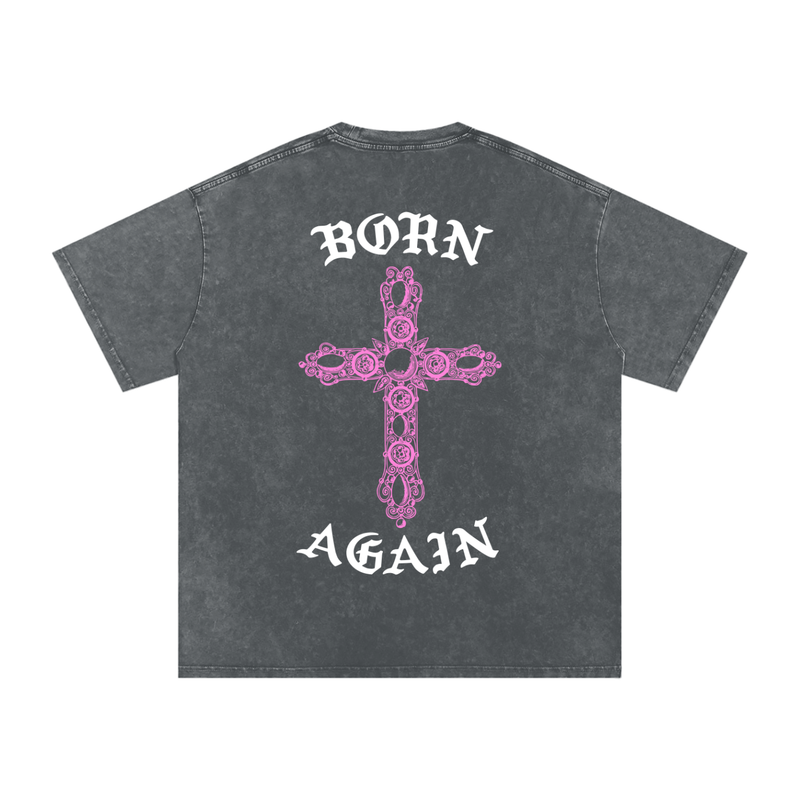 "Born Again / Heaven Bound" Heavyweight Earth Tone T-Shirt