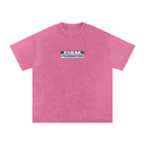 "Firm Foundation / He Won't Fail" Snow Washed Oversized Cotton T-Shirt