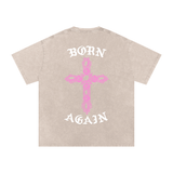 "Born Again / Heaven Bound" Heavyweight Earth Tone T-Shirt