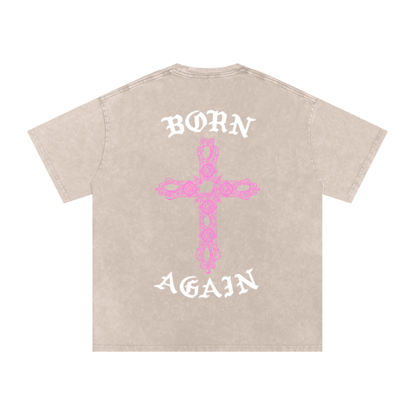 "Born Again / Heaven Bound" Heavyweight Earth Tone T-Shirt