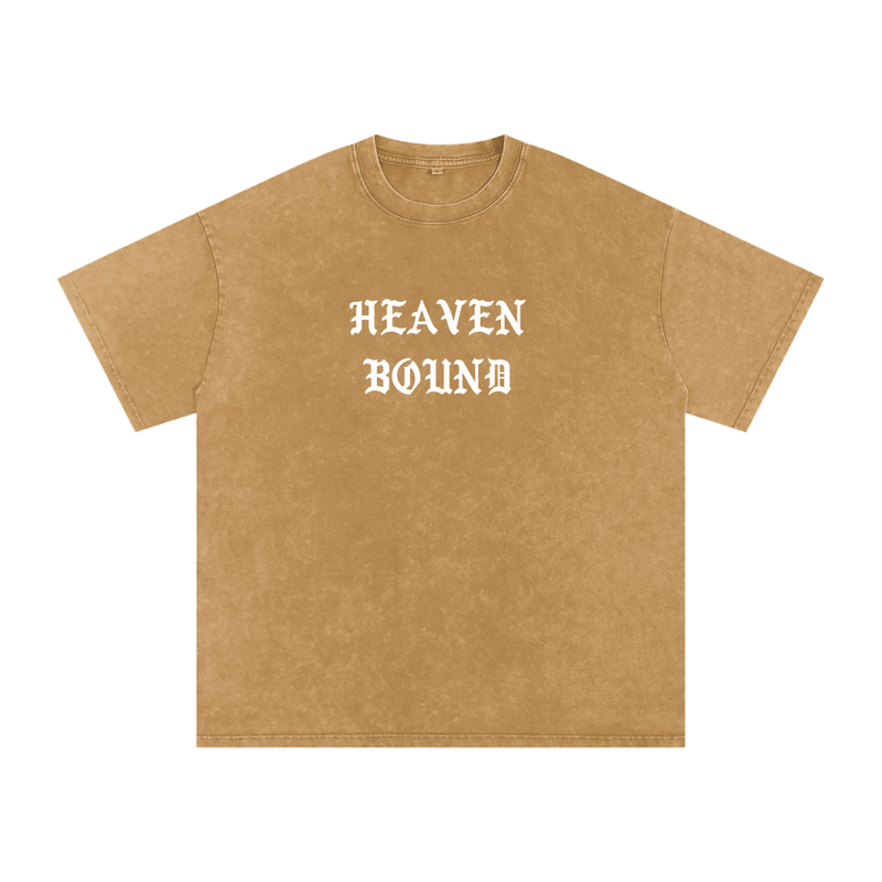 "Born Again / Heaven Bound" Heavyweight Earth Tone T-Shirt