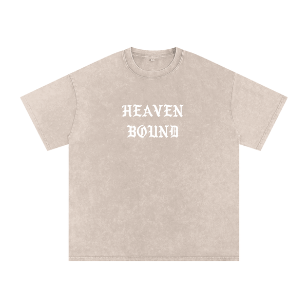 "Born Again / Heaven Bound" Heavyweight Earth Tone T-Shirt