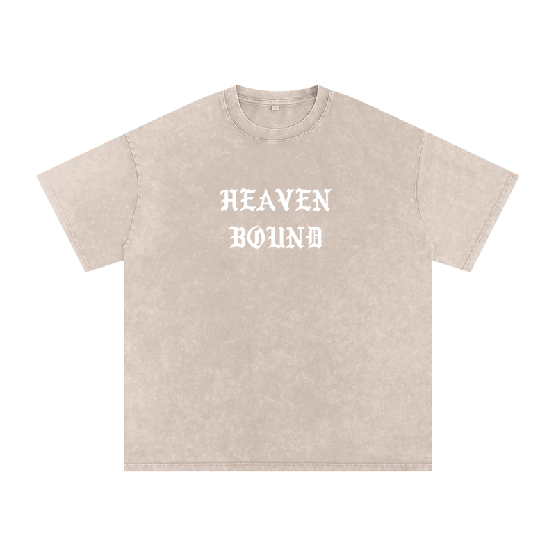 "Born Again / Heaven Bound" Heavyweight Earth Tone T-Shirt
