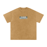 "Firm Foundation / He Won't Fail" Snow Washed Oversized Cotton T-Shirt