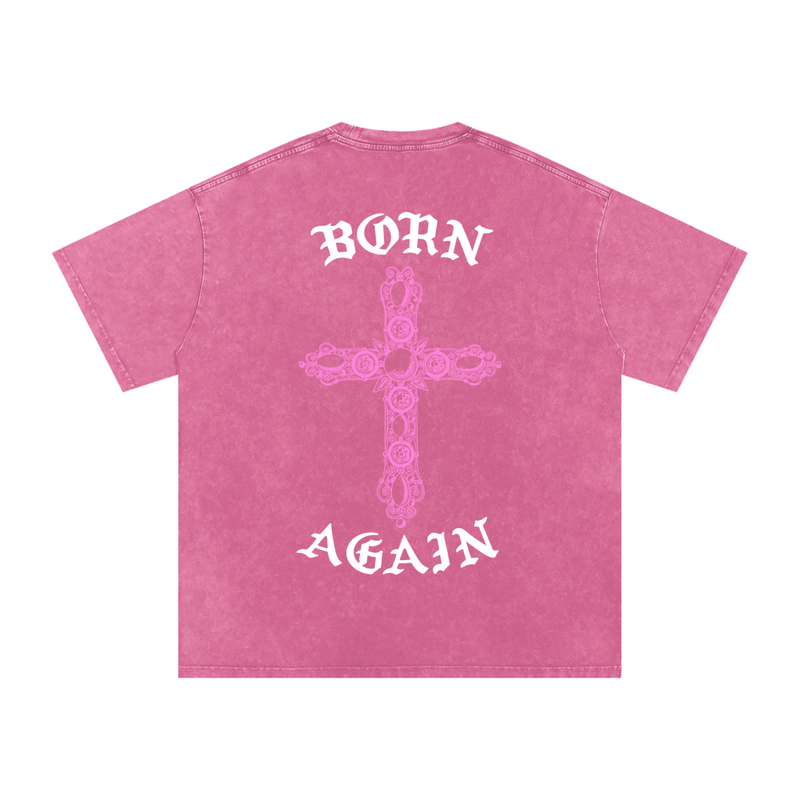 "Born Again / Heaven Bound" Heavyweight Earth Tone T-Shirt