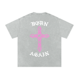 "Born Again / Heaven Bound" Heavyweight Earth Tone T-Shirt