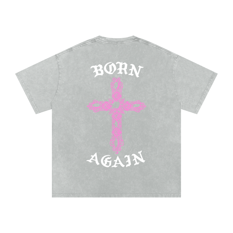 "Born Again / Heaven Bound" Heavyweight Earth Tone T-Shirt