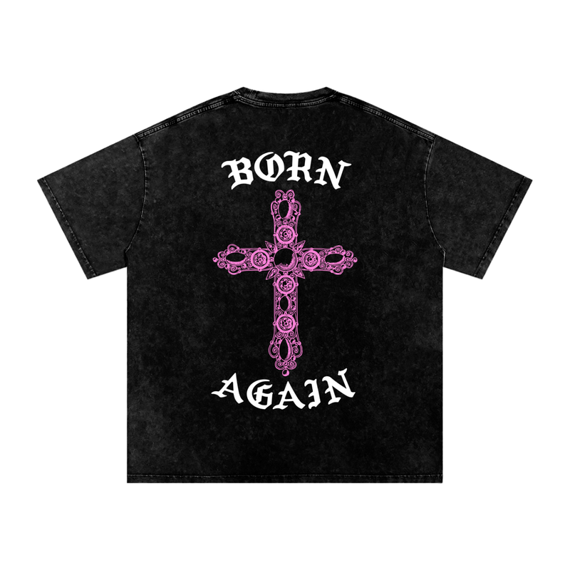 "Born Again / Heaven Bound" Heavyweight Earth Tone T-Shirt