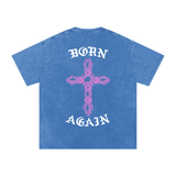 "Born Again / Heaven Bound" Heavyweight Earth Tone T-Shirt