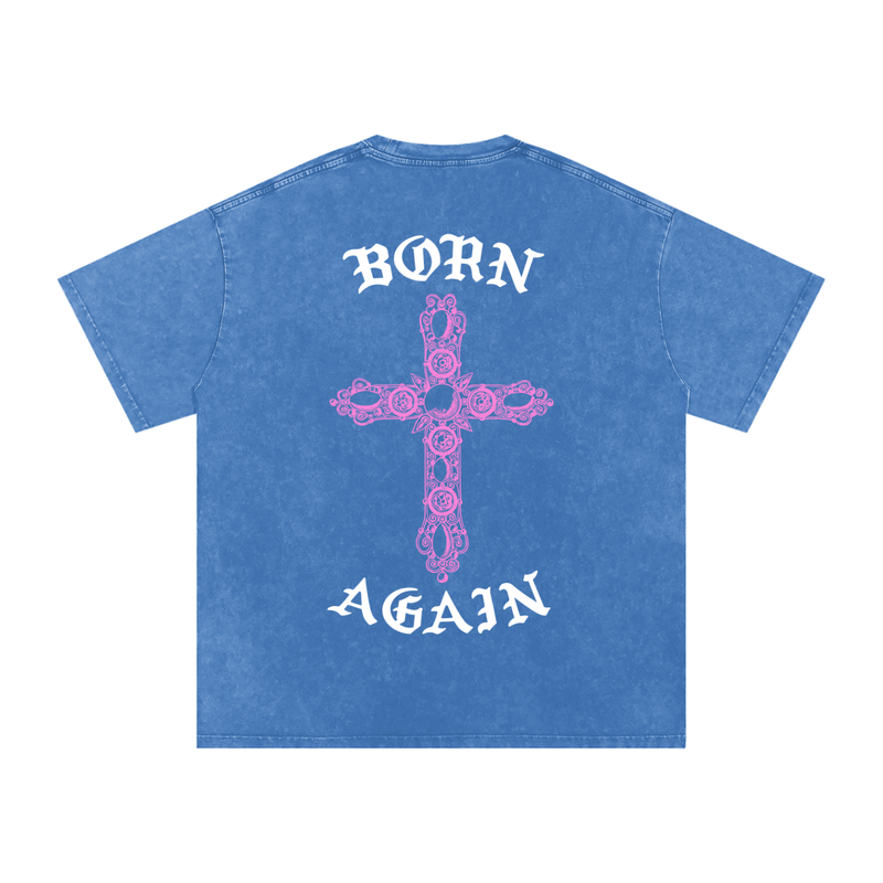 "Born Again / Heaven Bound" Heavyweight Earth Tone T-Shirt