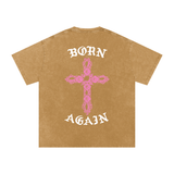 "Born Again / Heaven Bound" Heavyweight Earth Tone T-Shirt